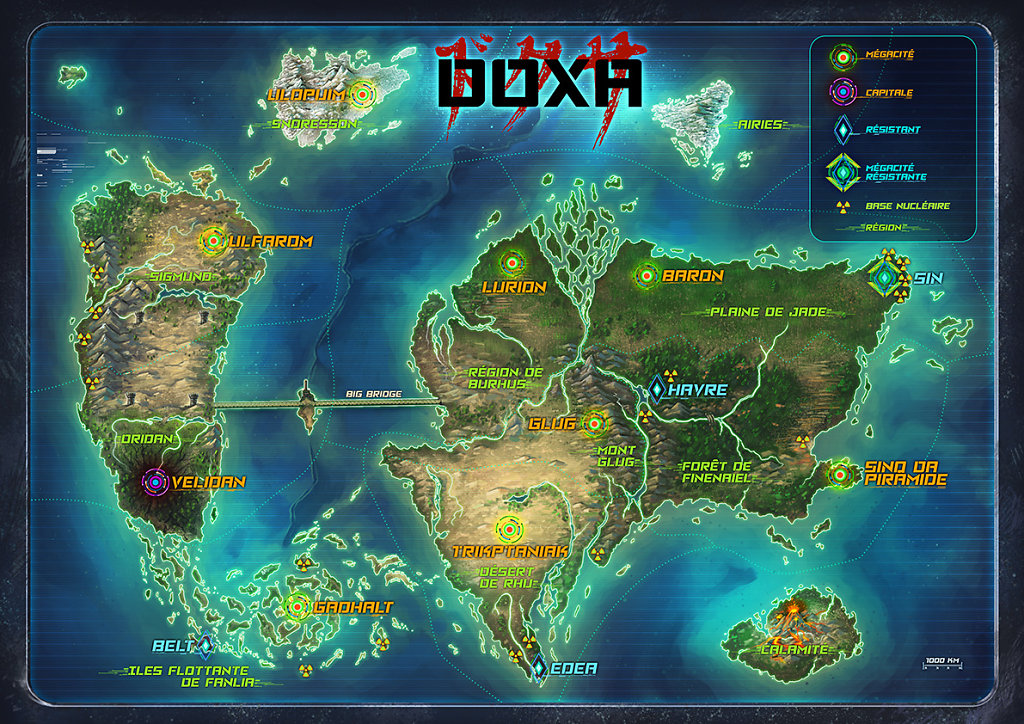 Carte du monde - Doxa